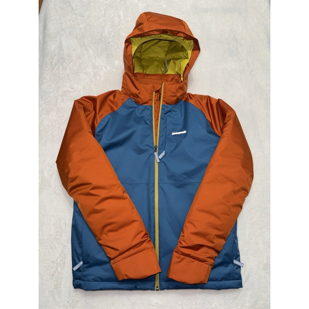 Patagonia Boys Snowshot Jacket Blue Ski Snowboard Winter Coat Size XXL 16-18